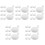 50Pcs White Rubber Insert Balls for DIY Stress Relief 4