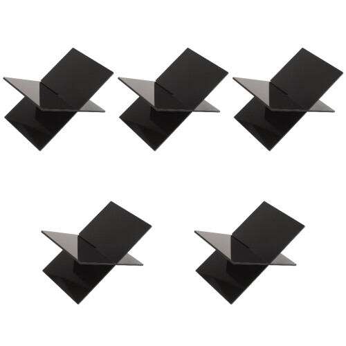 5Pcs Black Acrylic Book Stand Multi-Function Reading Holder for Home 2