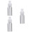 3Pcs Leakproof Silver Cocktail Atomizer Bottles Portable Spray Misters 8