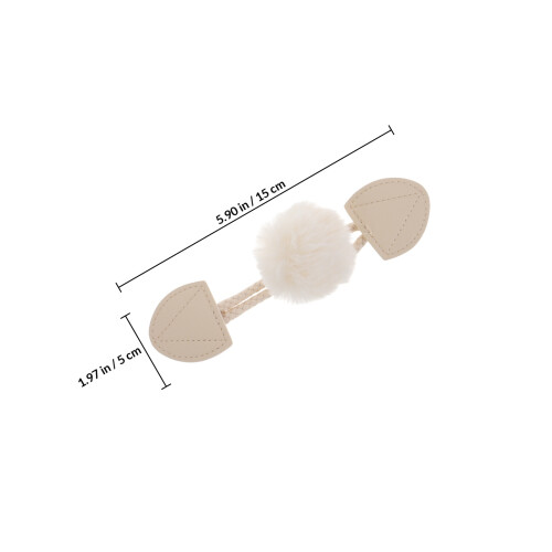 White Coat Toggle Buttons DIY Sewing Horn Button Accessories 1