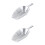 2Pcs Silver Aluminum Food Scoop Ice Cube for Kitchen Use 6