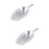 2Pcs Silver Aluminum Food Scoop Ice Cube for Kitchen Use 8