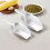 2Pcs Silver Aluminum Food Scoop Ice Cube for Kitchen Use 11
