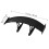2Pcs Adjustable Black ABS Universal Rear Car Wing Spoiler 10