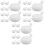 30Pcs White Soft Rubber Bubble Inserts for Stress Relief 4