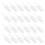 48Pcs Clear White Mini Scoops for Kitchen 11