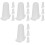 16Pcs White Silicone Cake Nozzle Covers for Piping Tip Protection 4