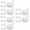 30Pcs White Soft Rubber Bubble Inserts for Stress Relief 8