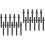200Pcs Stable Iron Cribbage Pegs Black Metal Scoring Set 4