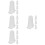 16Pcs White Silicone Cake Nozzle Covers for Piping Tip Protection 8