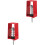 2Pcs Durable Spring Vibration Isolator Hanger Red for Meeting Rooms 4