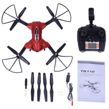 Höhenstabilisierungsdrohne für Kinder und Anfänger, FPV-HD-Kamera, Quadcopter mit Flugbahnfunktion, Schwerkraftsensor, Headless-Modus, 3D-Rollen,