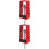 2Pcs Durable Spring Vibration Isolator Hanger Red for Meeting Rooms 6