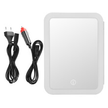 Dimmable Design LED Desk Mirror Touch Control Color Lighting Modes High Definition Makeup Mirror Rechargeable Travel Vanity Mirror With Traveling