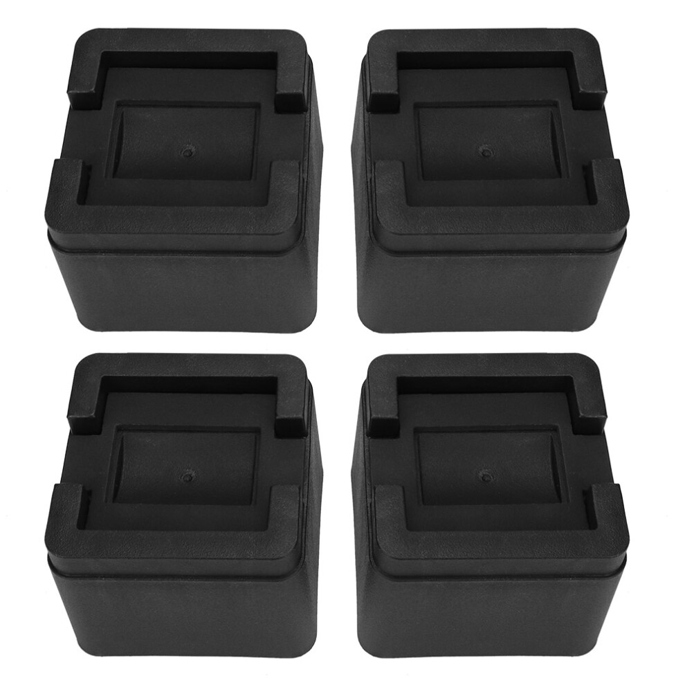 Adjustable Anti Slip Furniture Riser Stackable Heavy Load Capacity Bed And Sofa Elevation Kit For Households And Offices Black 9028731553641