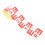 5Pcs Reflective PVC Water Level Rulers Self Adhesive Red Pool Tools 2