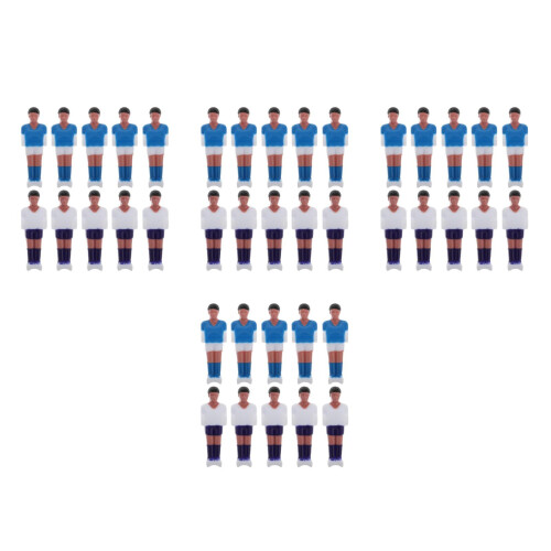 40Pcs Resin Foosball Player Dolls Assorted Mini Table Soccer Figures 2
