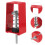 2Pcs Durable Spring Vibration Isolator Hanger Red for Meeting Rooms 10