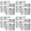 16Pcs Silver Metal Candle Storage Jars DIY Small Candle Holders 5