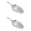 2Pcs Silver Aluminum Alloy Multi-Use Ice Scoop Kitchen Scoop with Grip 6