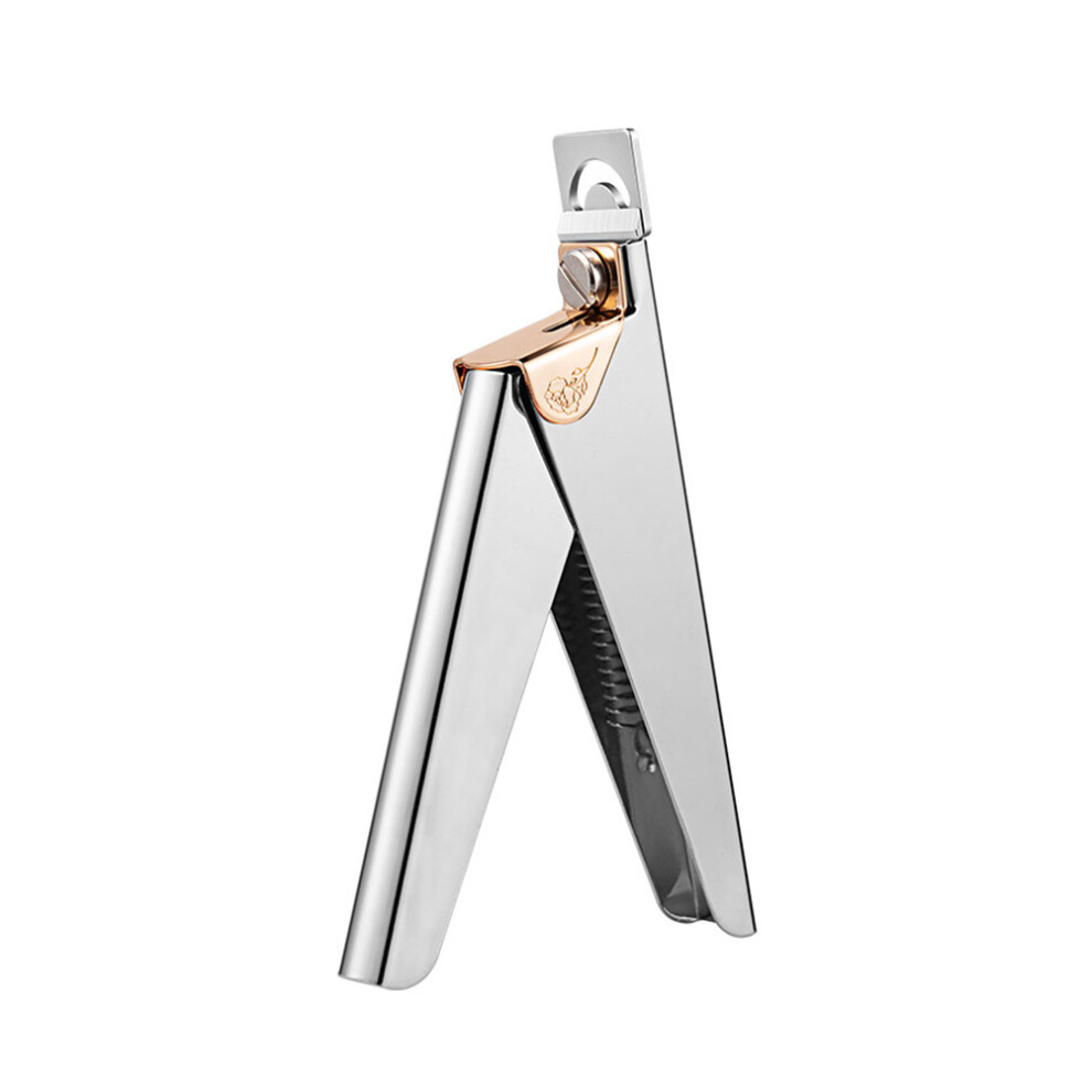 False Nail Clippers, Adjustable Nail Clippers Sharp Blade Manicure Tool for Acrylic Nails U-Shaped Blade Strong Spring Easy Clamping Professional