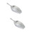 2Pcs Silver Aluminum Alloy Multi-Use Ice Scoop Kitchen Scoop with Grip 8