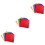 120 Pcs Pupils Patchwork Polyester Cloth 5