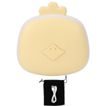 Cute USB Rechargeable Hand Warmer Double Sided Warm Hands Device with Lighted Mirror Cartoon Animal Designs for Office Winter Outdoor Activities