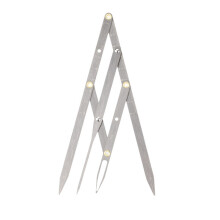 Symmetrical Eyebrow Mapping Tool Stainless Steel Golden Mean Ruler Three Point Positioning Caliper for Tattoo Makeup Artists Beginners