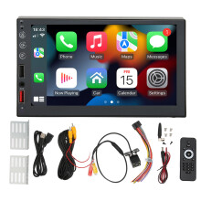 7Inch Car Stereo With Apple Carplay Android Auto Bluetooth5.1Touch Screen Double Din Radio With Hd Backup Camera And Easy Setup