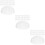 60Pcs White PVC Hat Inserts Lightweight Baseball Cap Holders 10