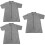 3Pcs Short Sleeve Grey Grooming Clothes Durable Professional 6