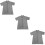 3Pcs Short Sleeve Grey Grooming Clothes Durable Professional 8