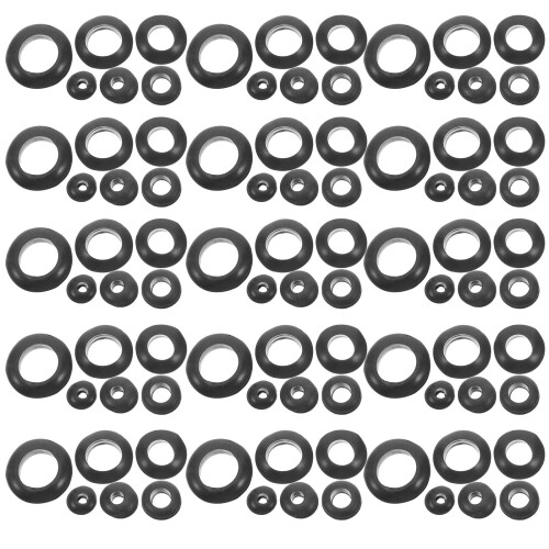 520Pcs Rubber Cable Grommet Assortment Black Waterproof Wire Seal Kit 1