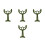 4Pcs Iron Fan Arms Green Ceiling Fan Support Rods for Easy Replacement 7
