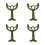 4Pcs Iron Fan Arms Green Ceiling Fan Support Rods for Easy Replacement 8