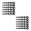 520Pcs Rubber Cable Grommet Assortment Black Waterproof Wire Seal Kit 6