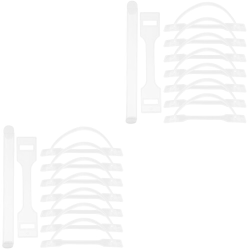 200Sets Transparente Plastiktragegriffe Für Karton, Robust Einfach 1