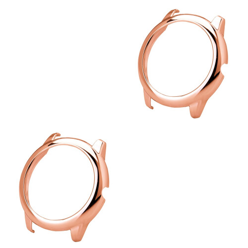 2Pcs Rose Gold Watch Protective Case Durable Shell for Smart Watch 2
