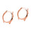 2Pcs Rose Gold Watch Protective Case Durable Shell for Smart Watch 4