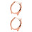 2Pcs Rose Gold Watch Protective Case Durable Shell for Smart Watch 5