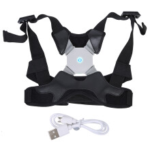 Posture Trainer With Vibration Intelligent Posture Reminder Smart Posture Corrector Upper Back Brace For Women Kids Men Breathable Mesh Material
