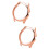 2Pcs Rose Gold Watch Protective Case Durable Shell for Smart Watch 7