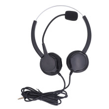 Comfortable To Wear Binaural Headset, Ergonomic Design Telephone Headset With Boom Rotates180Degrees And Microphone Rotates330Degrees For