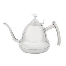 Modern Stainless Steel Tea Pot with Infuser Even Heat Distribution Fast Heating Ergonomic Design Non Slip Grip Works on All Stovetops Easy to Use