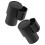 2Pcs Black Plastic Bent Neck Key End Caps for Tenor Saxophone 10