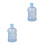 2Pcs Blue Plastic Storage Bucket with Heat-Resistant Handle 10
