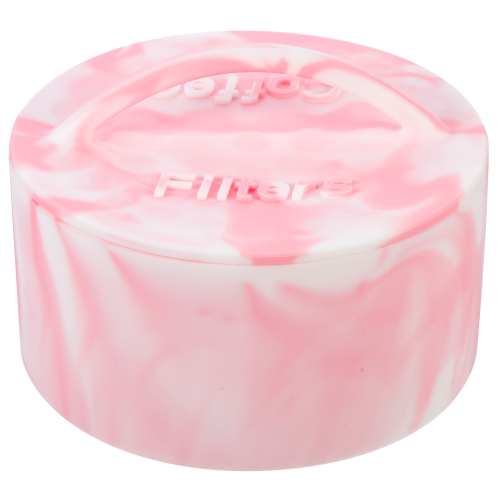 5Pcs Coffee Filter Basket Silicone Case Break-Resistant Pink Holder 2