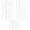100Pcs Silver Metal Hot Curler Clips Fixing Clips for Electric Rollers 7