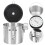 4Pcs Multi-Function Silver Stainless Steel Storage Canister for Home 11